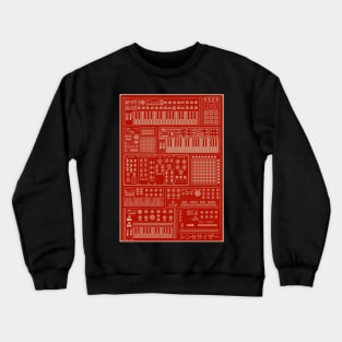 Synthesizers for Music Producer Crewneck Sweatshirt